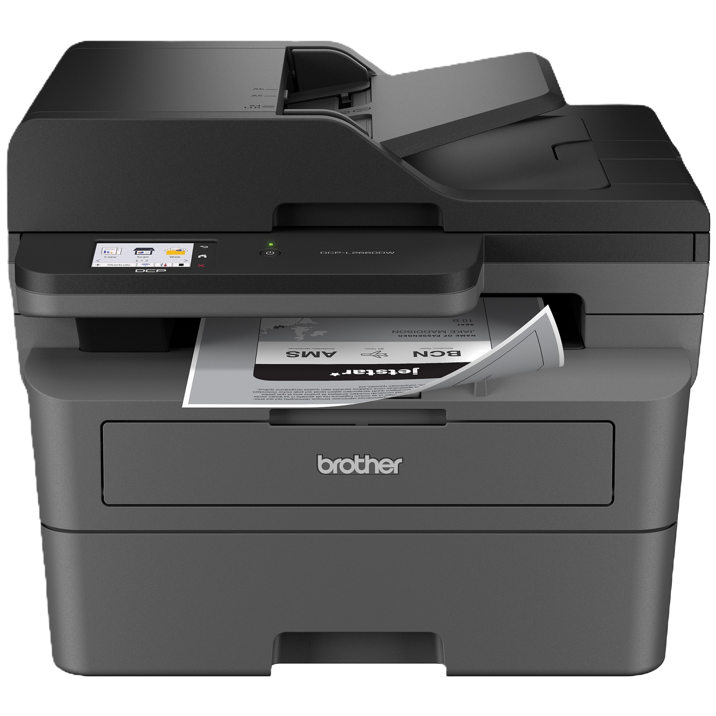 Brother DCPL2660DW - Multifuncional láser blanco y negro duplex y móvil